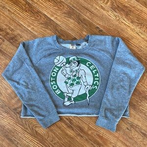 Cropped Boston Celtics Sweater